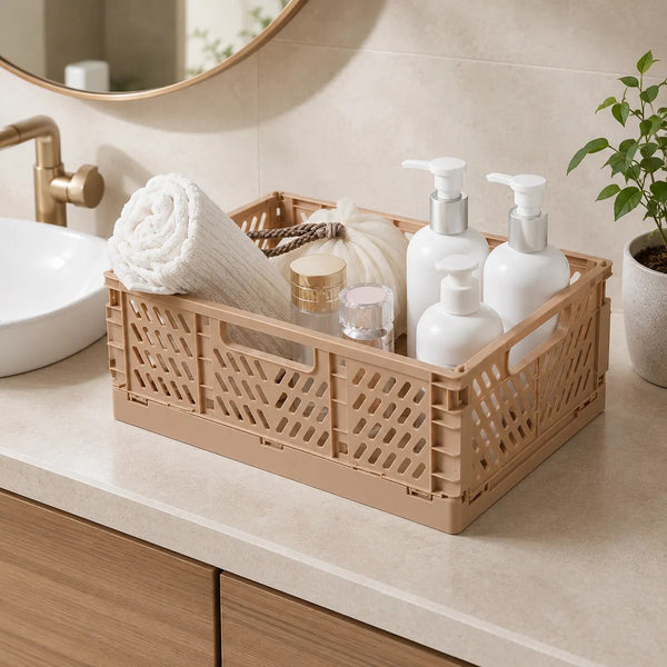 Canasta Organizadora Plegable Apilable 30,5x20cm Atma Home