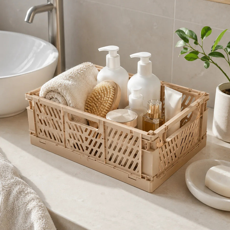 Caja Organizadora Plegable Apilable 20x15 Cm Atma Home